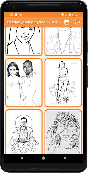 Celebrity Coloring Book 2021 Screenshot 1
