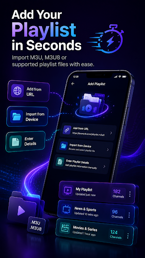 Vistaro: IPTV & M3U Player Screenshot 1