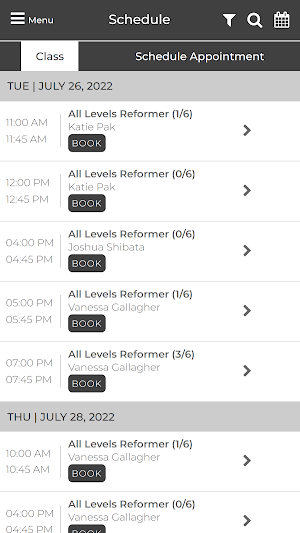 Kore Pilates Screenshot 1