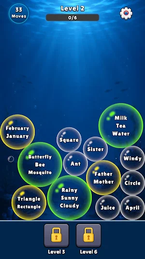 Bubble Merge: Word Sort Screenshot 1