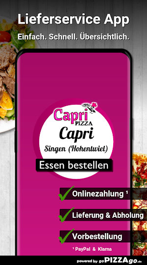 Pizza Capri Singen (Hohentwiel Screenshot 0