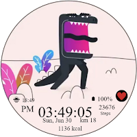 Animated Dino Mino Watch Face
