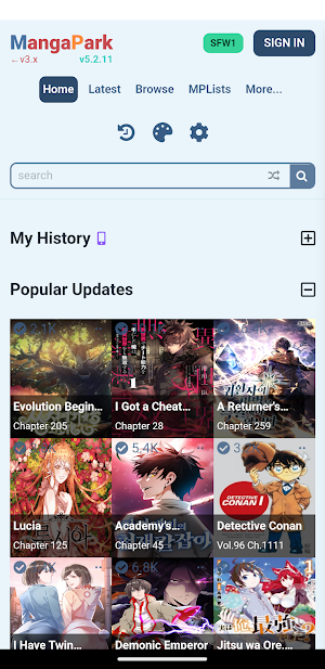 Mangapark Screenshot 2