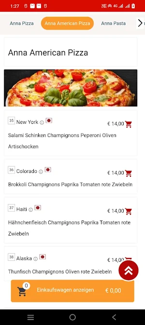 Anna Pizzeria Screenshot 2
