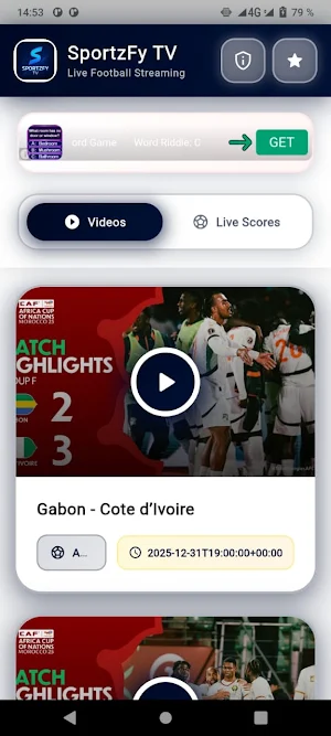 SportzFy TV: Sports LiveScore Screenshot 0