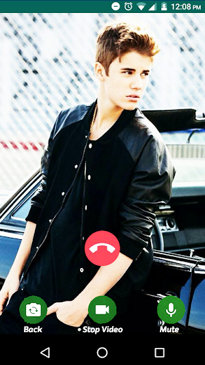 Justin Bieber Fake Chat & Video Call Screenshot 1