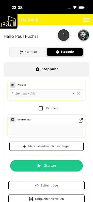Moll Bedachungen Screenshot 1
