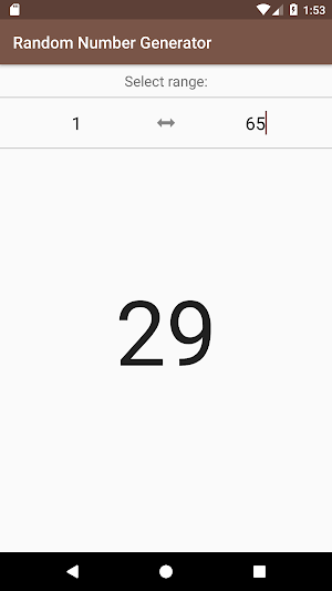 Random Number Generator Screenshot 0