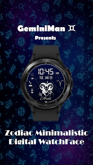Zodiac Digital Watchface Screenshot 0