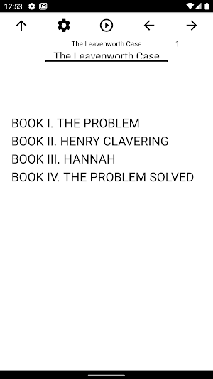 Book, The Leavenworth Case Screenshot 0