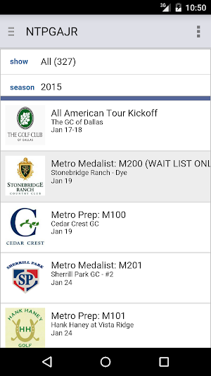 Northern Texas PGA Junior Tour Screenshot 3
