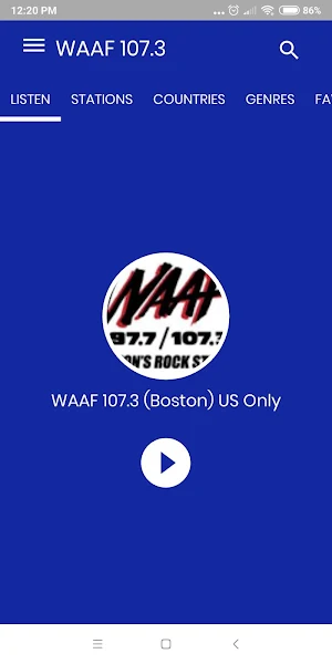WAAF 107.3 Boston Screenshot 0