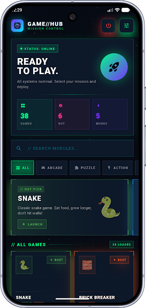 GameHub - Offline Games Screenshot 1