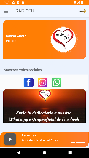 Radiotu - La Voz del Amor Screenshot 2
