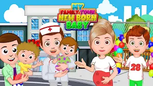 My Family Town : NewBorn Baby Screenshot 0
