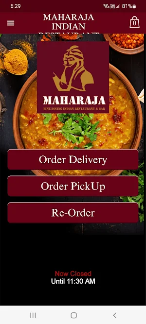 Maharaja Indian Restaurant Screenshot 1