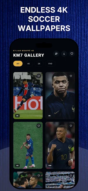 Kylian Mbappe 4K HD Wallpaper Screenshot 1