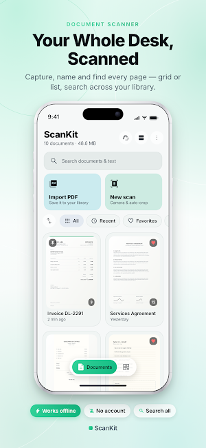 ScanKit: Doc & QR Scanner Screenshot 0