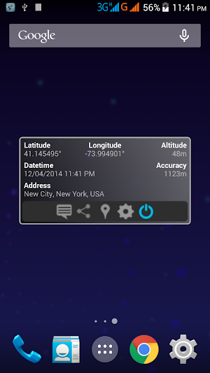 GPS Location Widget Screenshot 0