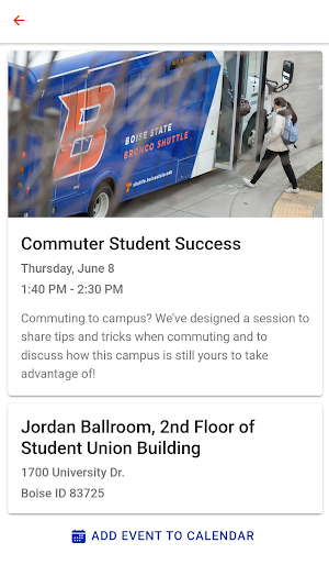 Boise State Orientation Screenshot 1