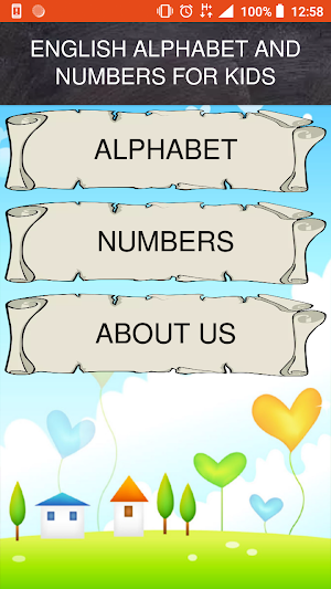 English Alphabet & Numbers Screenshot 0