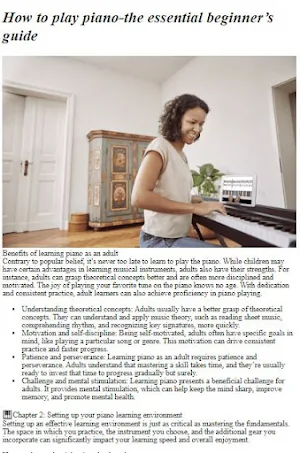 How to Play Piano for Beginner Screenshot 2