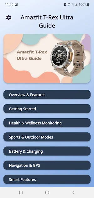 Amazfit T-Rex Ultra Guide Screenshot 1