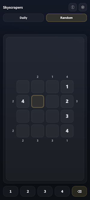 Skyscrapers - Logic Puzzle Screenshot 0