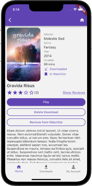 Zeymur Movie Template Flutter Screenshot 2
