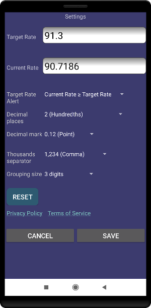 US Dollar to Argentine Peso or ARS to USD Screenshot 2