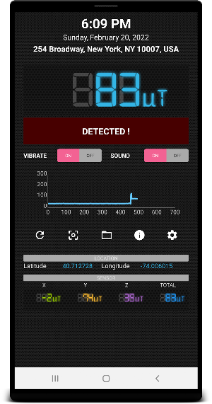 Magnetic Field Meter Screenshot 1