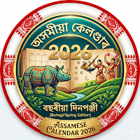 Assamese Calendar 2026 অসমীয়া