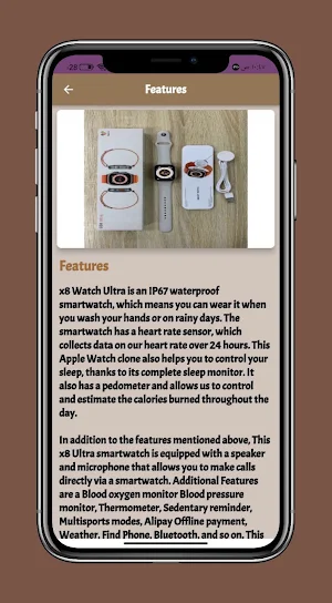Smart watch x8 ultra guide Screenshot 3