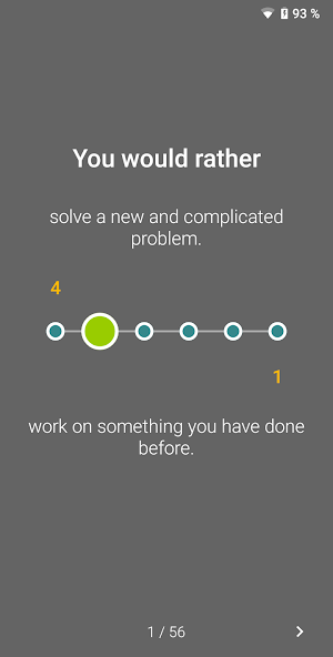 Personality Test Screenshot 1