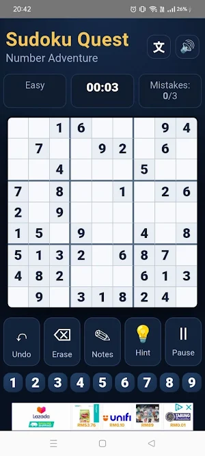 Sudoku Journey Screenshot 1
