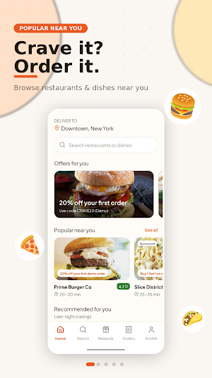 Fake Food Delivery Screenshot 0