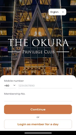 The Okura Privilege Club Screenshot 0