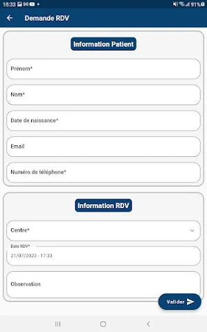 Patient Mobile Bassatine Screenshot 2