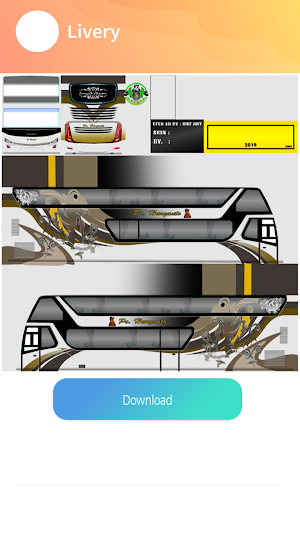 Livery Haryanto double decker Screenshot 3
