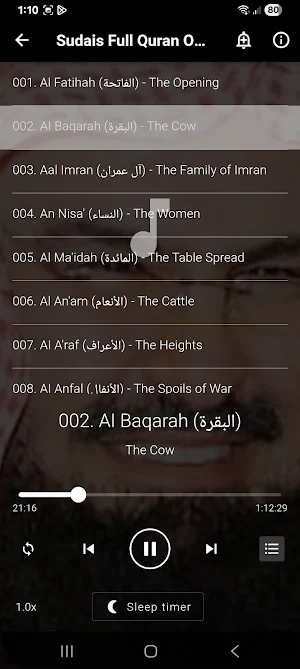 Sudais Quran Full Audio Offlin Screenshot 1