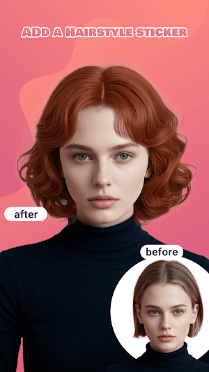 Short Hairstyle Helper Screenshot 0