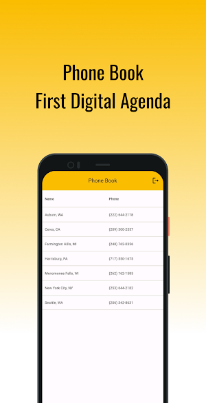 Phone Book - Digital Agenda Screenshot 0