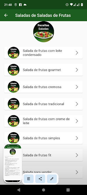 Receitas Saladas Screenshot 3