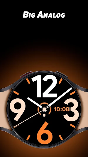 Big Analog - Watch face Screenshot 0