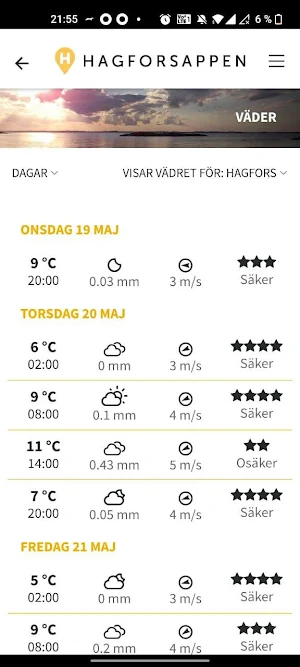 HagforsAppen Screenshot 2