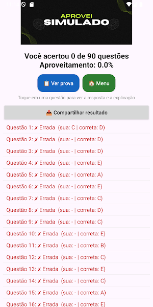 Aprovei Simulado: ENEM/Vestib Screenshot 3