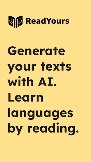 ReadYours: AI Language Reading Screenshot 0