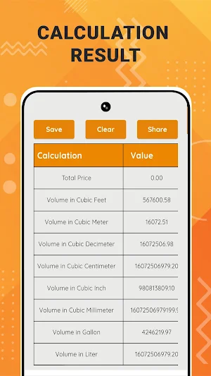 Cubic Feet Calculator - CFT Screenshot 1