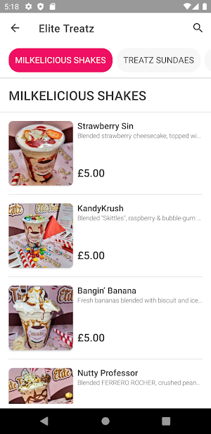 Elite Treatz Screenshot 1
