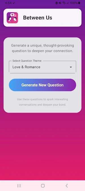 Between US: Talk, Bond & Grow Screenshot 0